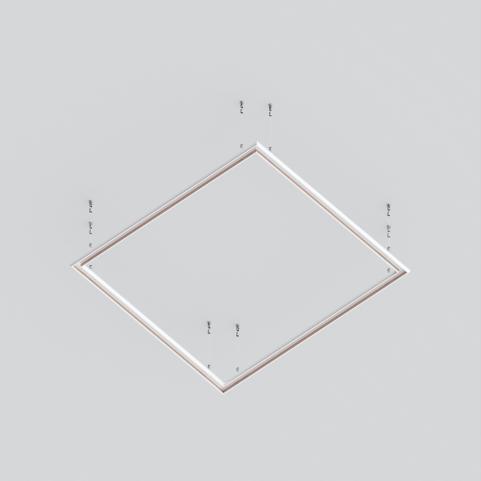 Шинопровод Maytoni Exility TRXM034-R-412W, магнитный низкопрофильный подвесной круглый, белый 2м