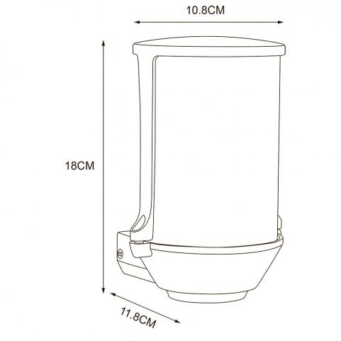 Настенный уличный светильник Arte Lamp Minchir  A8306AL-1BK
