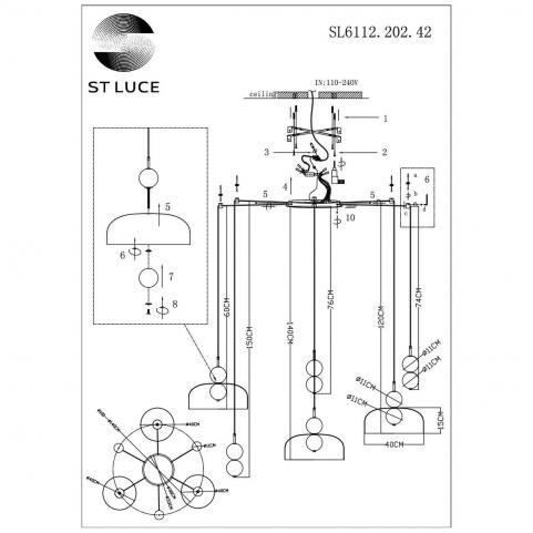 ST Luce Подвесной светильник ST-Luce Ode SL6112.202.42