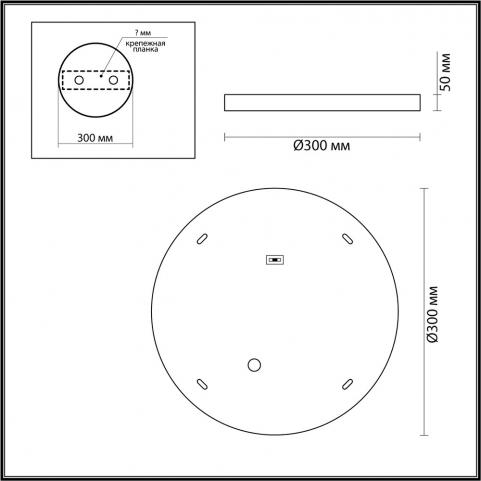 Настенно-потолочный светильник Odeon Light Bergi 5064/24L