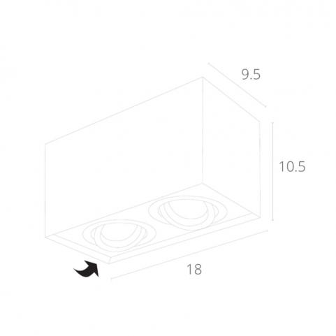 Накладной светильник Arte Lamp Factor   A5544PL-2BK
