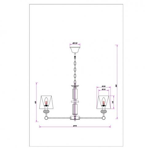 Светильник подвесной Arte Lamp Brocca A4093LM-8AB