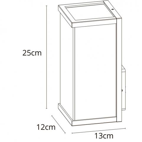 Настенный уличный светильник Arte Lamp Pot  A1631AL-1BK