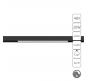 Магнитный трековый светильник Arte Lamp Linea 4000К диммирование A4683PL-1BK