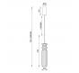 Светильник подвесной Arte Lamp Crystal A2942SP-1PB