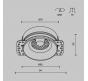 Точечный светильник Maytoni Technical Downlight Flint DL101-GU10-TRS-B