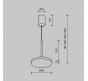 Подвесной светильник Maytoni Technical Plato P076PL-L12W4K-BS