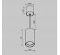 Подвесной светильник Maytoni Technical Vol P100PL-20W3K-BS