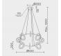 Подвесной светильник Modelux 3000-6000K ML.1865.650 CR